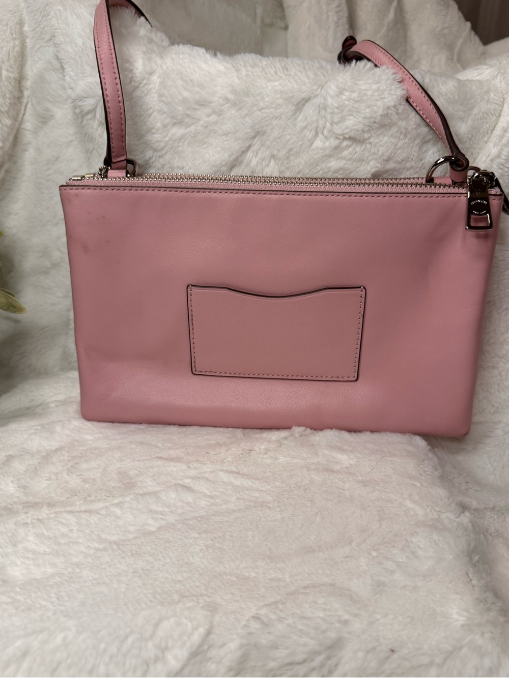Coach Pink Leather Crossbody with Silver Hardware - Picture 4 of 9